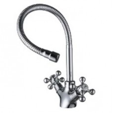 Смеситель для кухни двухрычажный с гибким изливом Ganzer GZ09023